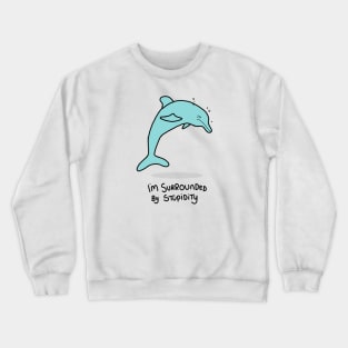 Grumpy Dolphin Crewneck Sweatshirt